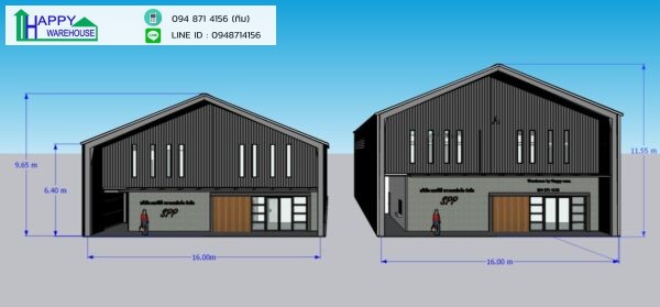 แบบ3dโกดังสำเร็จรูป