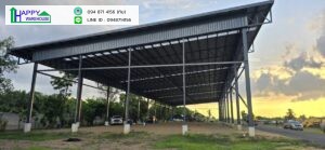 ผลงานโรงจอกรถ 20x80x9.20m.รังสิต