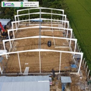 ผลงานโกดังสำเร็จรุปhw h20x30x6.50m.ลำลูกกา