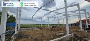 ผลงานโกดังสำเร็จรุปhw h20x30x6.50m.ลำลูกกา